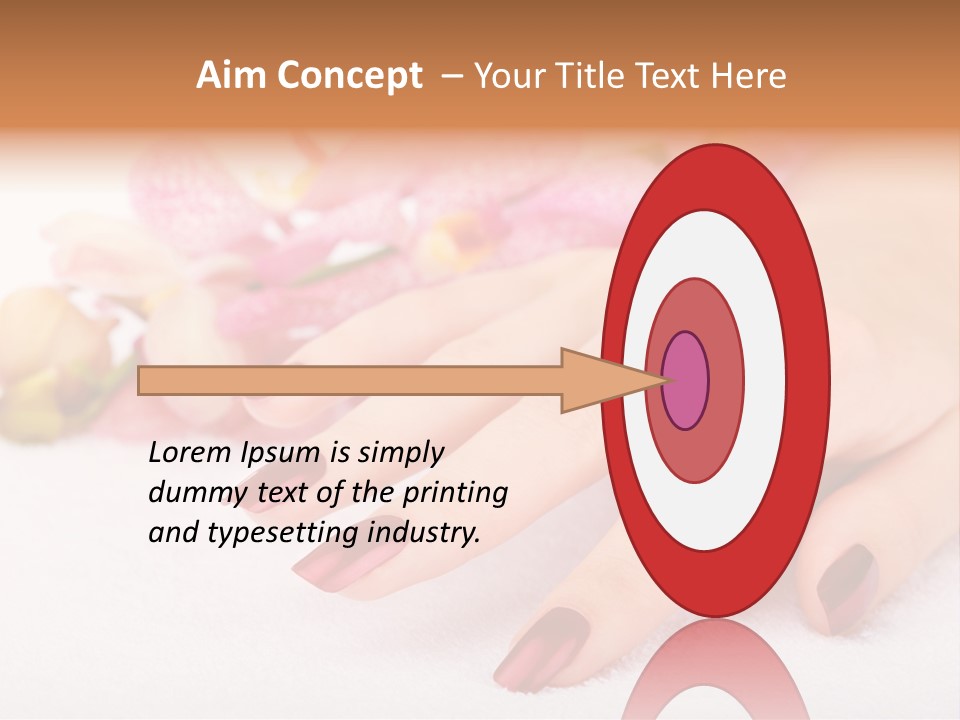 Fingernail Isolated Nail PowerPoint Template