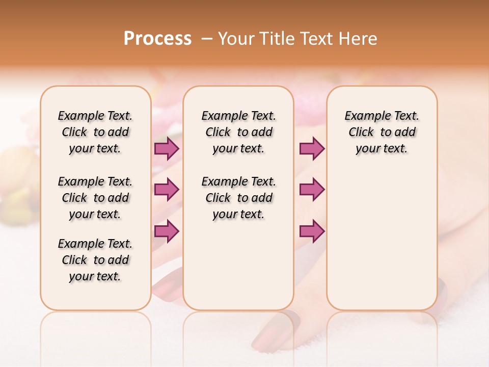 Fingernail Isolated Nail PowerPoint Template