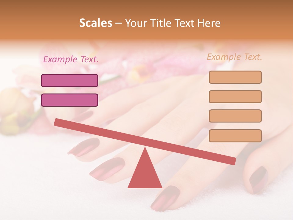 Fingernail Isolated Nail PowerPoint Template