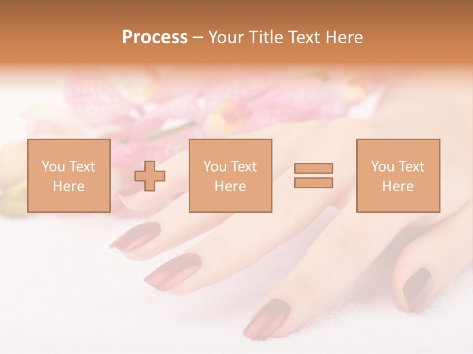 Fingernail Isolated Nail PowerPoint Template