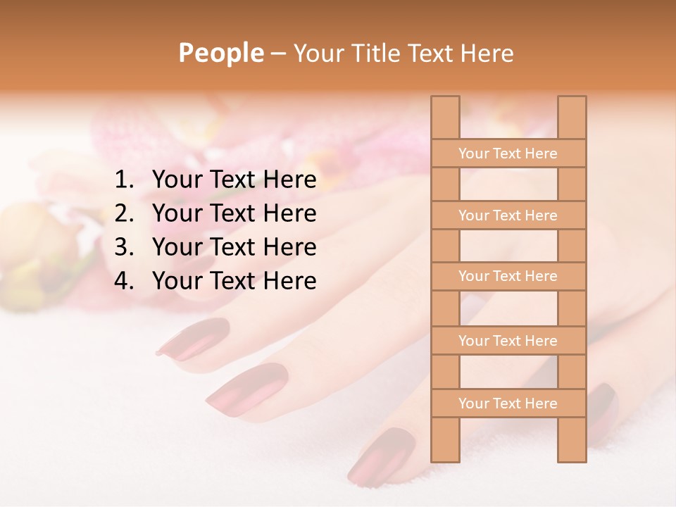 Fingernail Isolated Nail PowerPoint Template