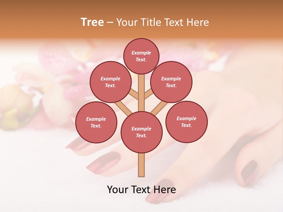 Fingernail Isolated Nail PowerPoint Template