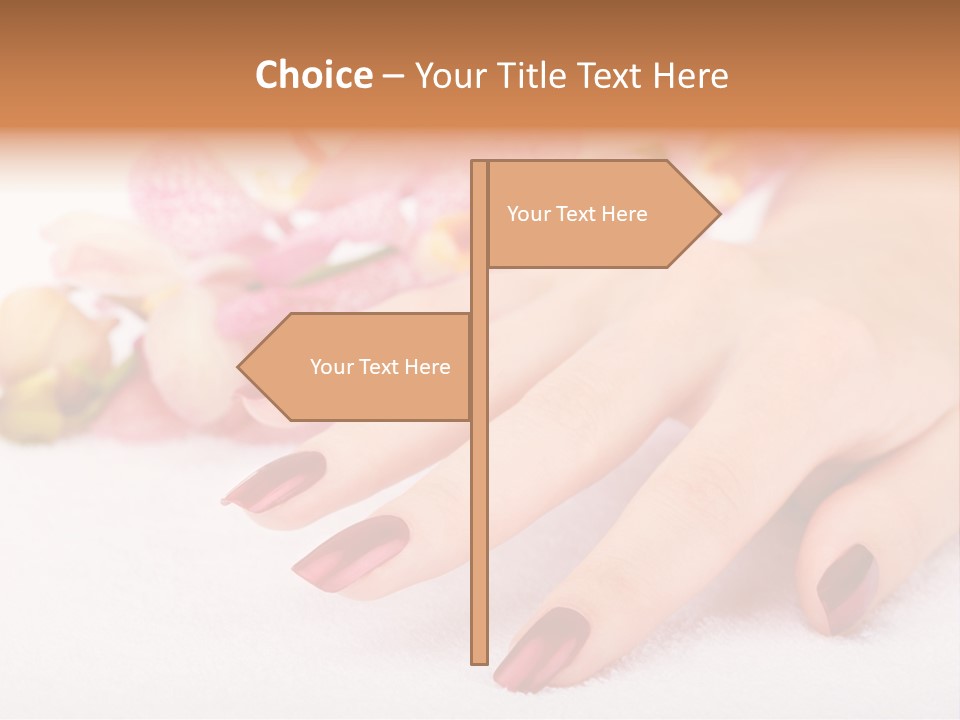 Fingernail Isolated Nail PowerPoint Template