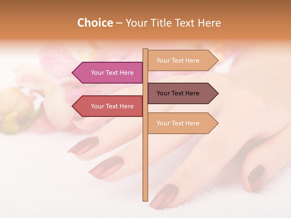 Fingernail Isolated Nail PowerPoint Template