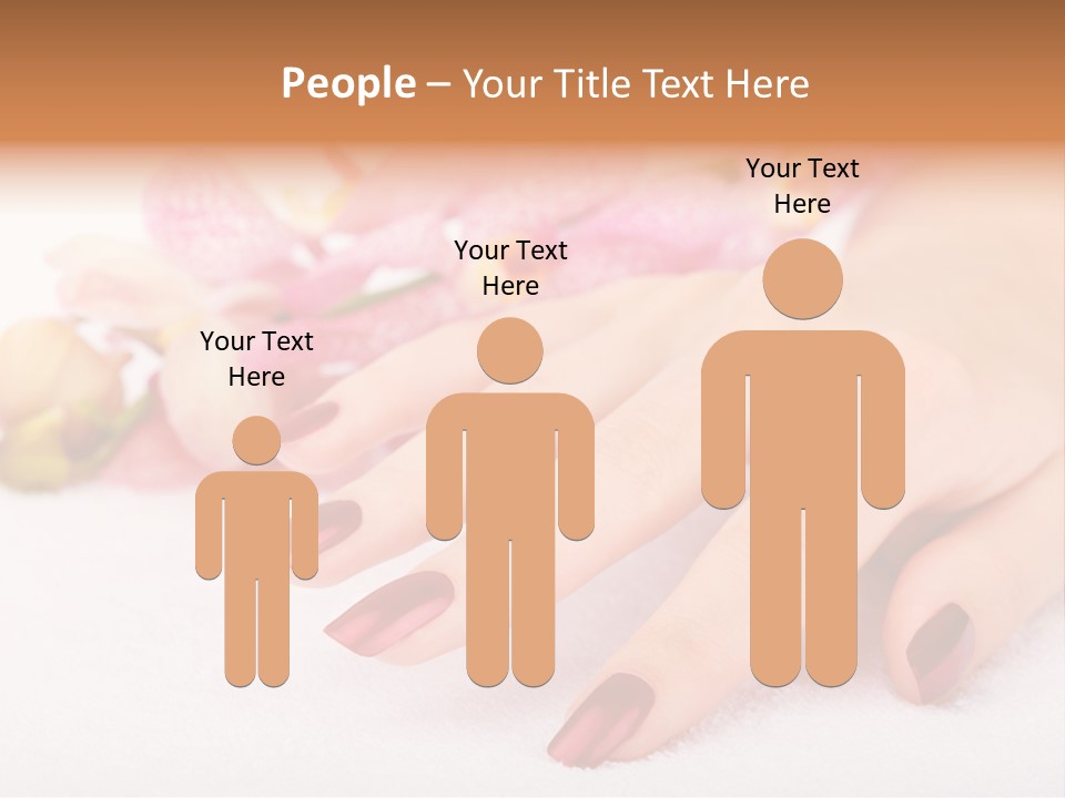 Fingernail Isolated Nail PowerPoint Template