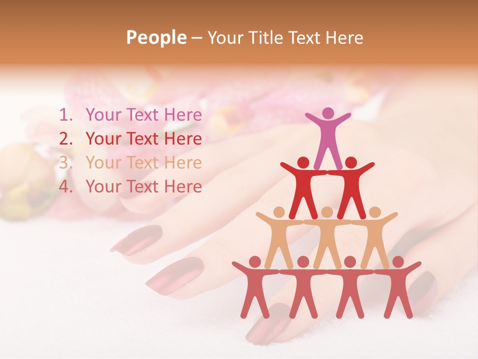 Fingernail Isolated Nail PowerPoint Template