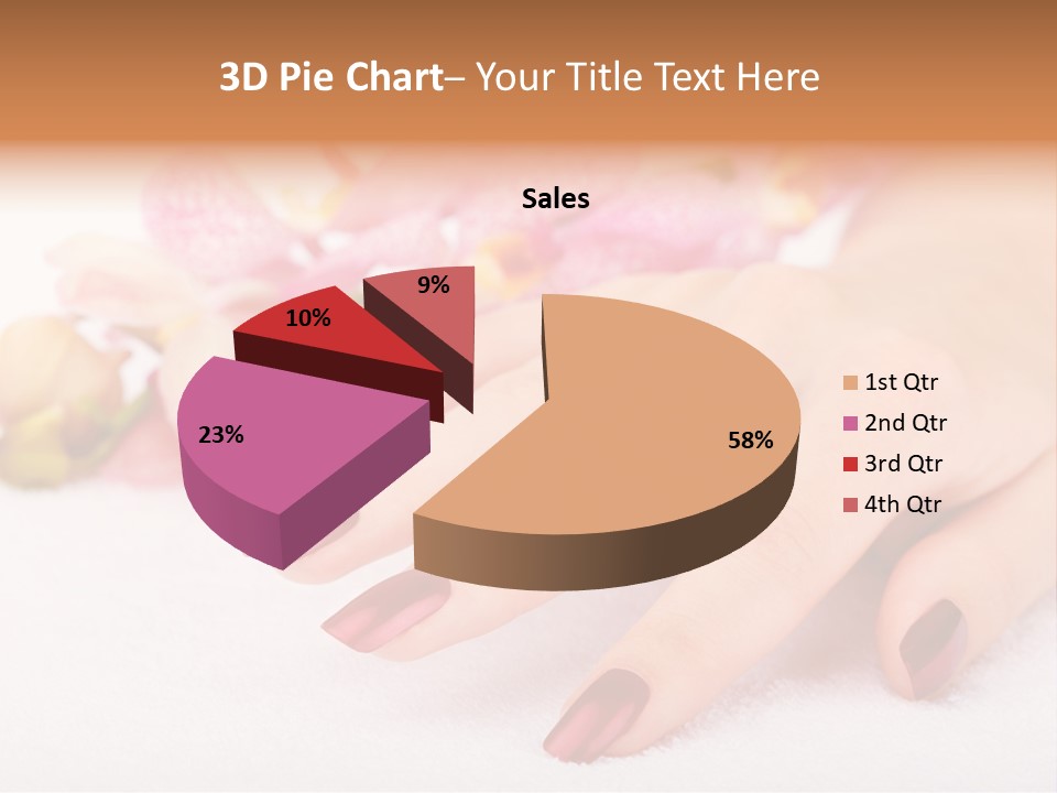 Fingernail Isolated Nail PowerPoint Template