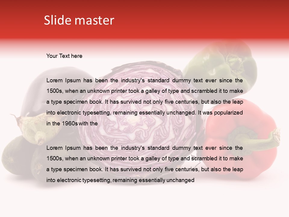 Diet Isolated Eggplant PowerPoint Template