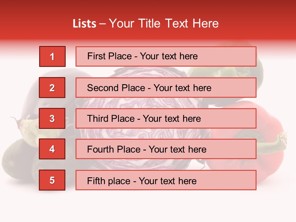 Diet Isolated Eggplant PowerPoint Template