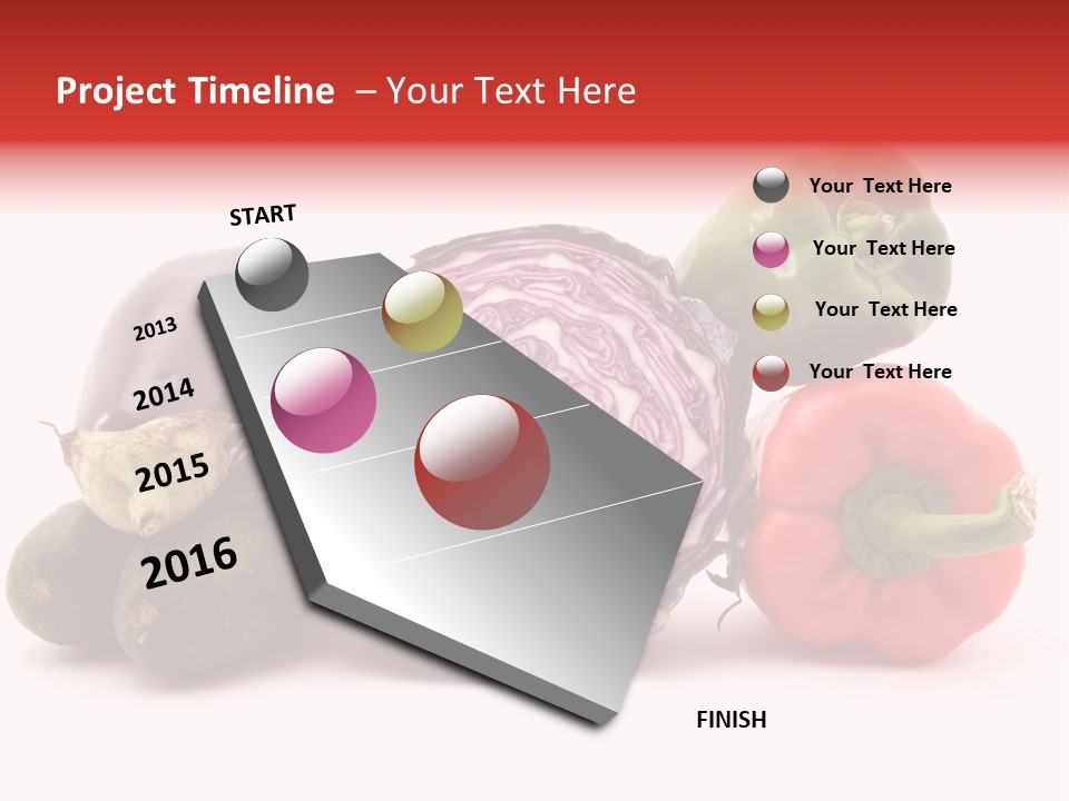 Diet Isolated Eggplant PowerPoint Template
