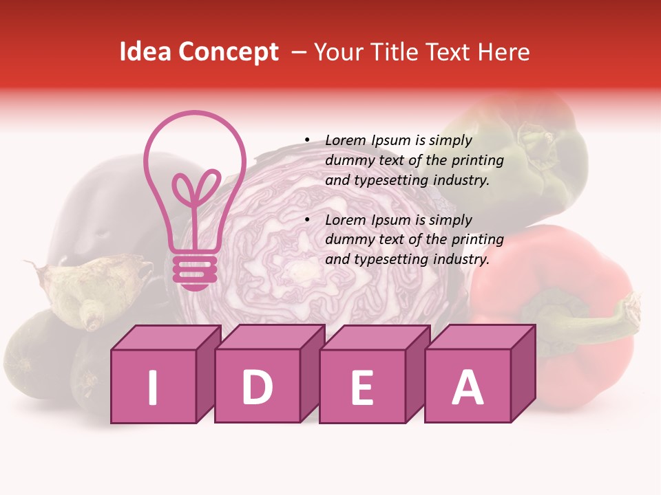 Diet Isolated Eggplant PowerPoint Template