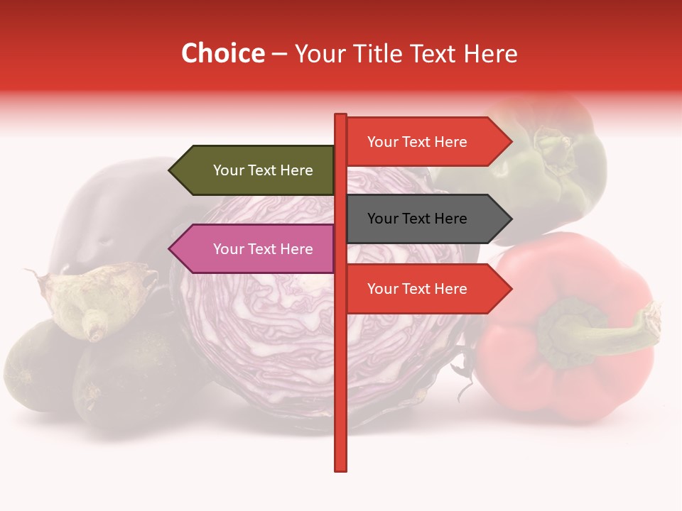 Diet Isolated Eggplant PowerPoint Template