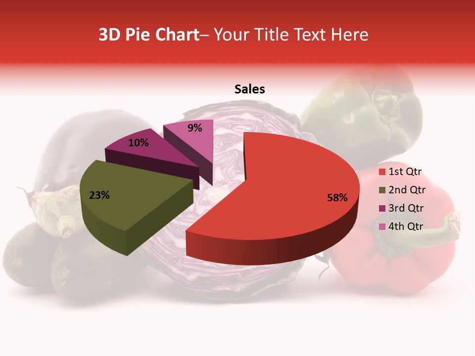 Diet Isolated Eggplant PowerPoint Template