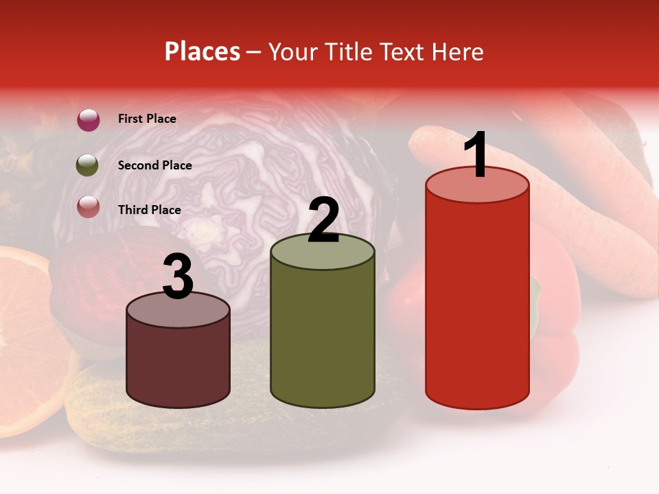 Cucumber Tangerine Food PowerPoint Template