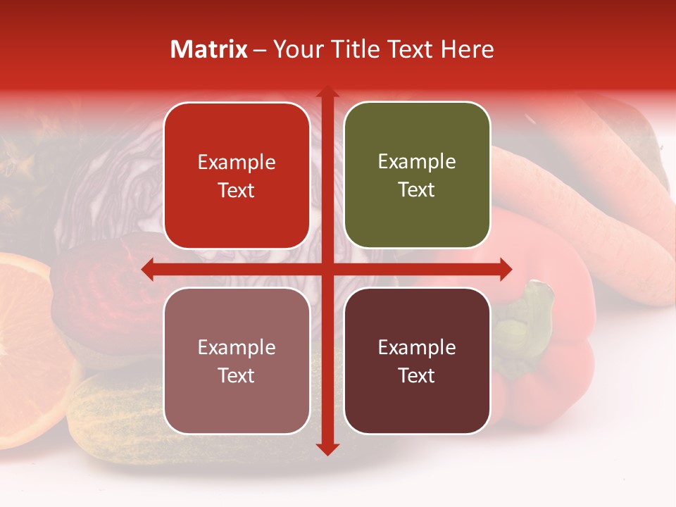 Cucumber Tangerine Food PowerPoint Template