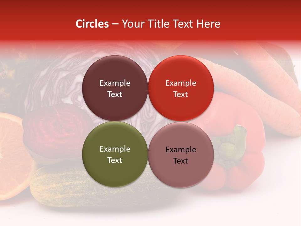 Cucumber Tangerine Food PowerPoint Template
