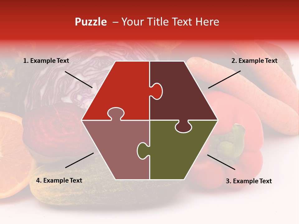 Cucumber Tangerine Food PowerPoint Template