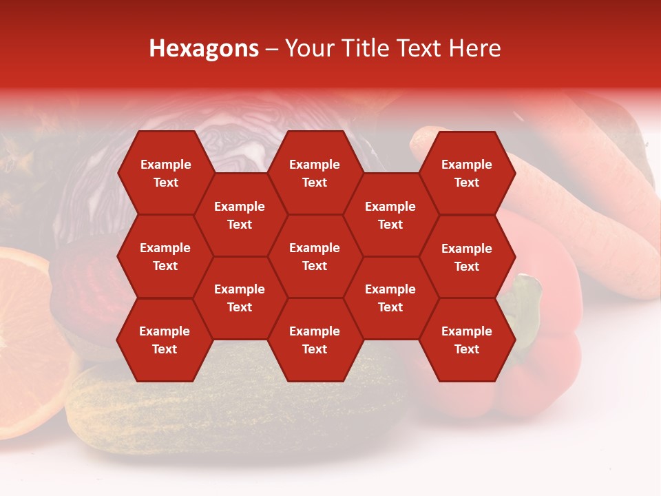 Cucumber Tangerine Food PowerPoint Template