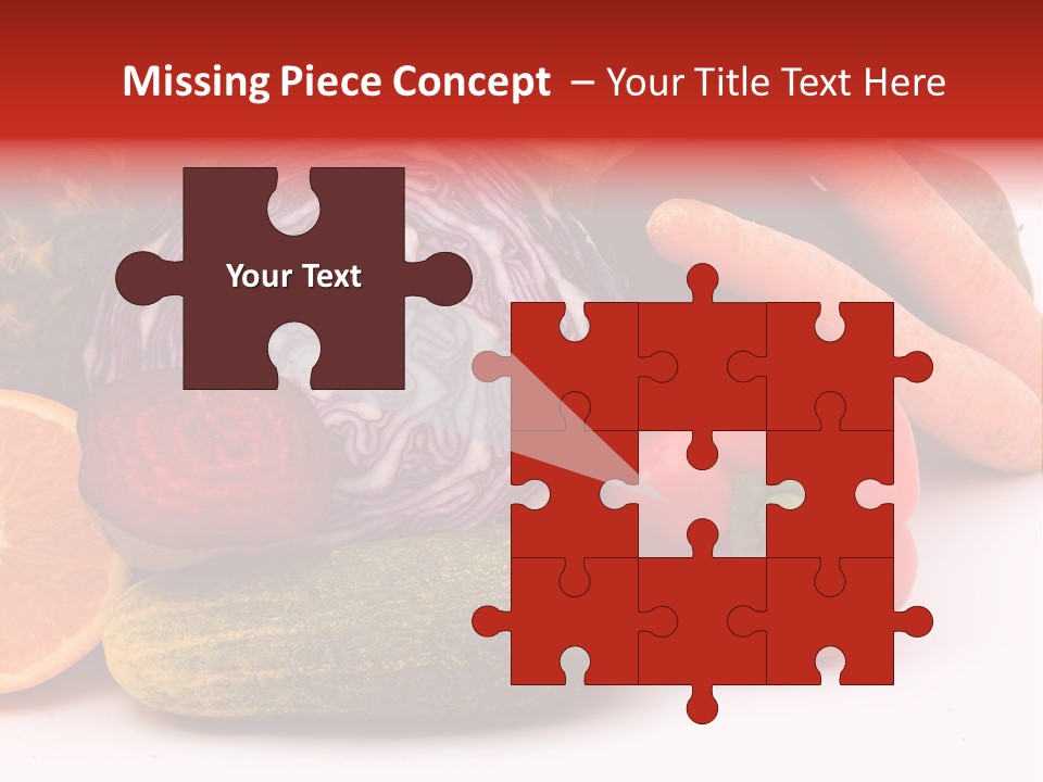 Cucumber Tangerine Food PowerPoint Template