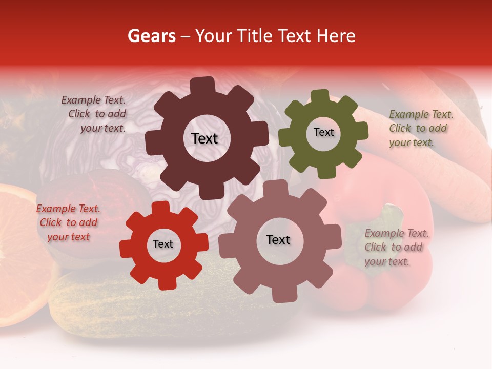 Cucumber Tangerine Food PowerPoint Template