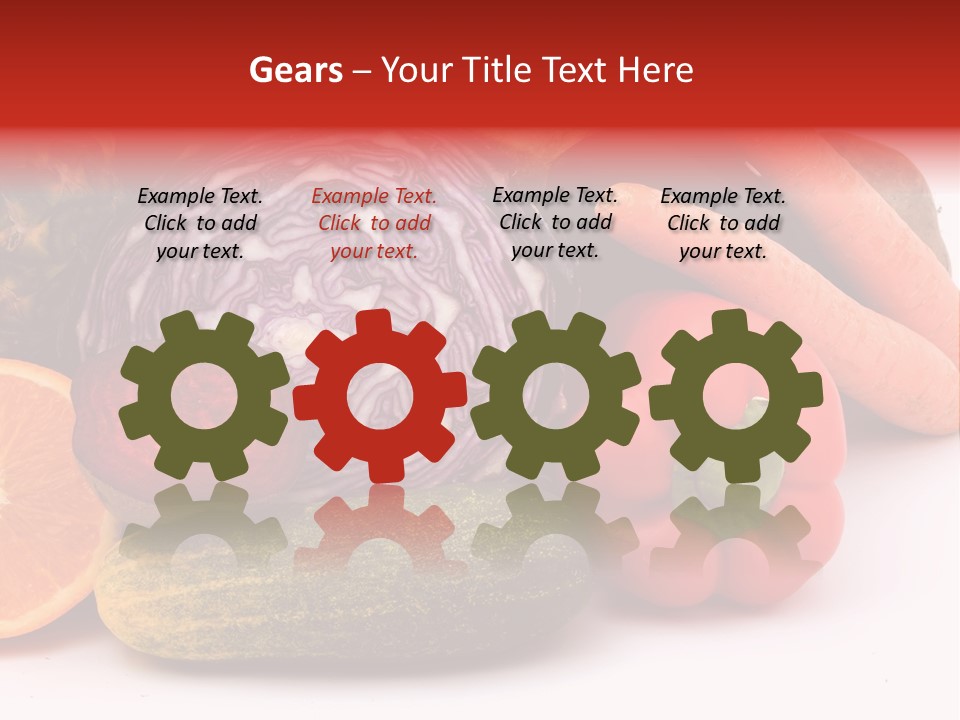 Cucumber Tangerine Food PowerPoint Template