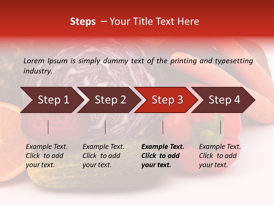 Cucumber Tangerine Food PowerPoint Template