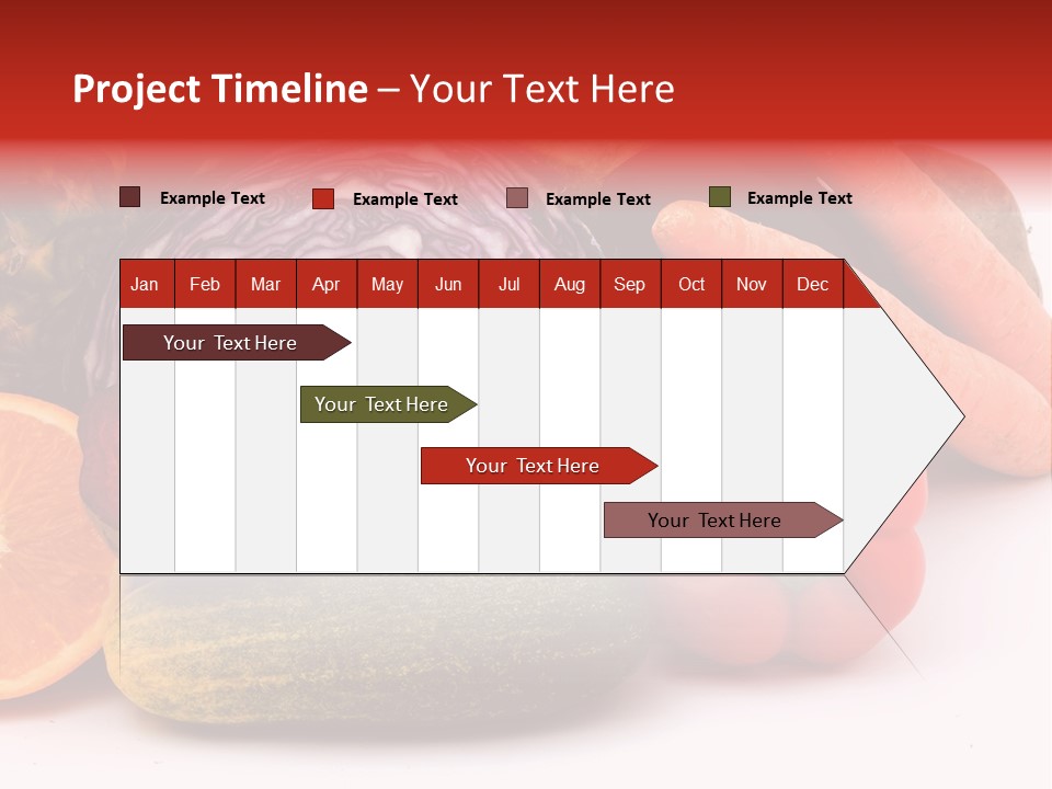 Cucumber Tangerine Food PowerPoint Template