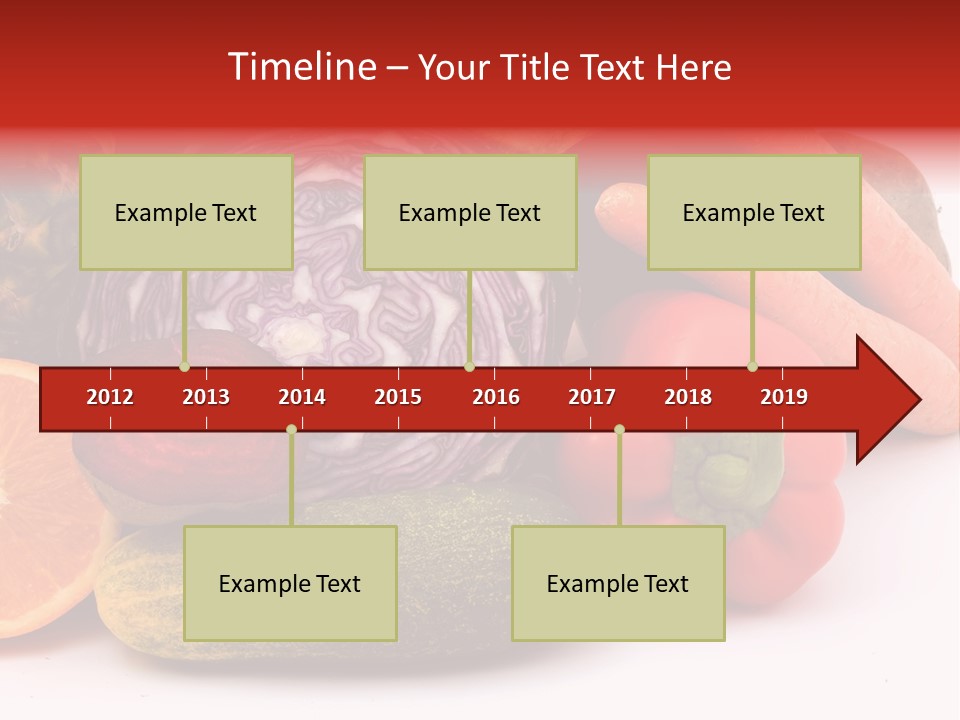 Cucumber Tangerine Food PowerPoint Template