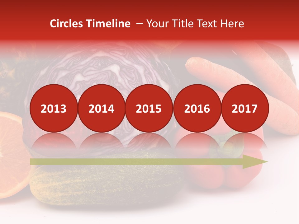 Cucumber Tangerine Food PowerPoint Template