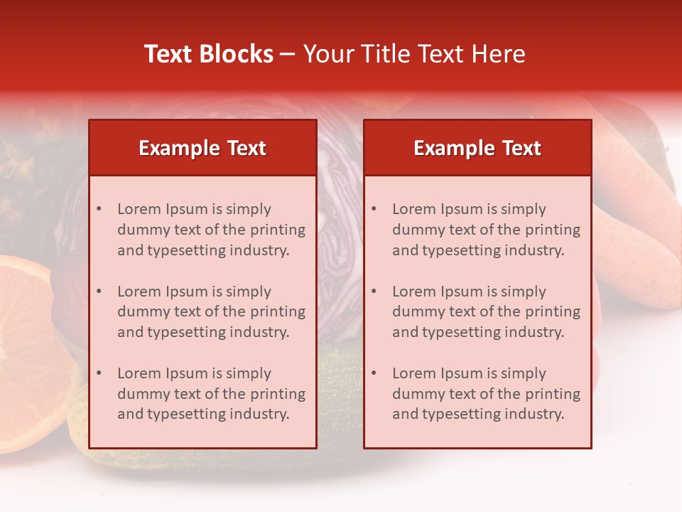 Cucumber Tangerine Food PowerPoint Template