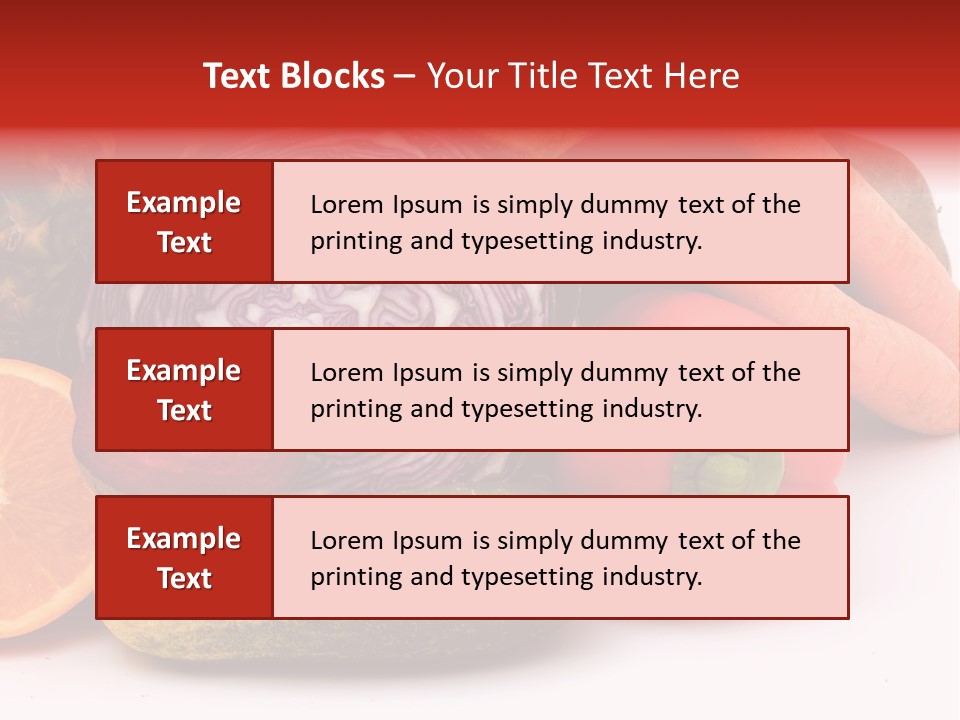 Cucumber Tangerine Food PowerPoint Template