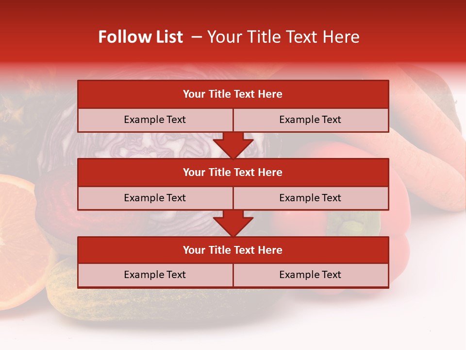 Cucumber Tangerine Food PowerPoint Template