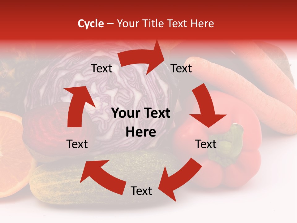 Cucumber Tangerine Food PowerPoint Template