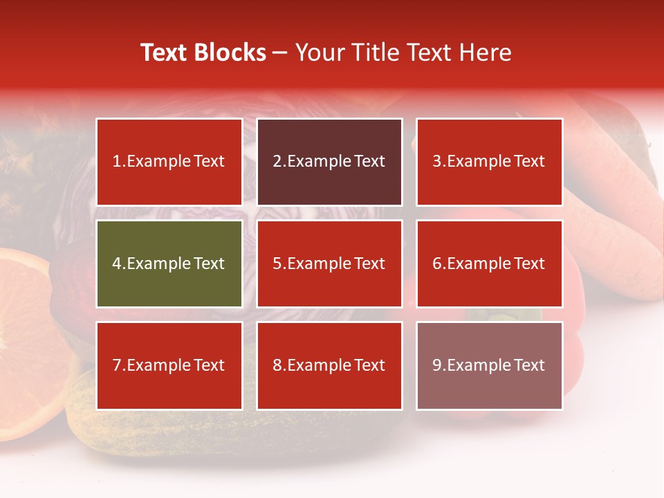 Cucumber Tangerine Food PowerPoint Template