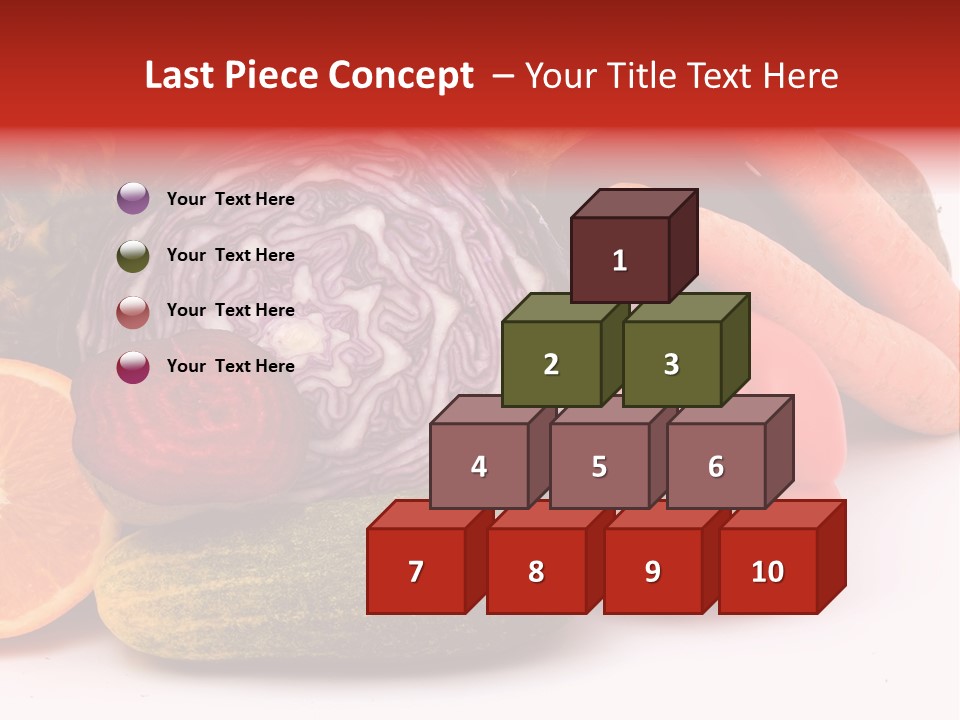 Cucumber Tangerine Food PowerPoint Template