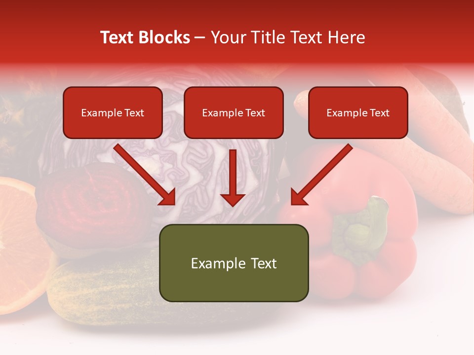 Cucumber Tangerine Food PowerPoint Template
