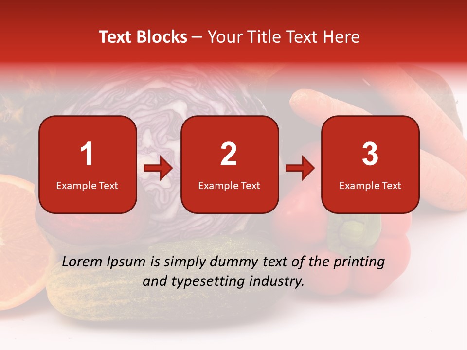 Cucumber Tangerine Food PowerPoint Template