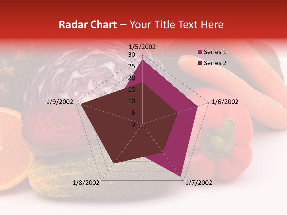 Cucumber Tangerine Food PowerPoint Template
