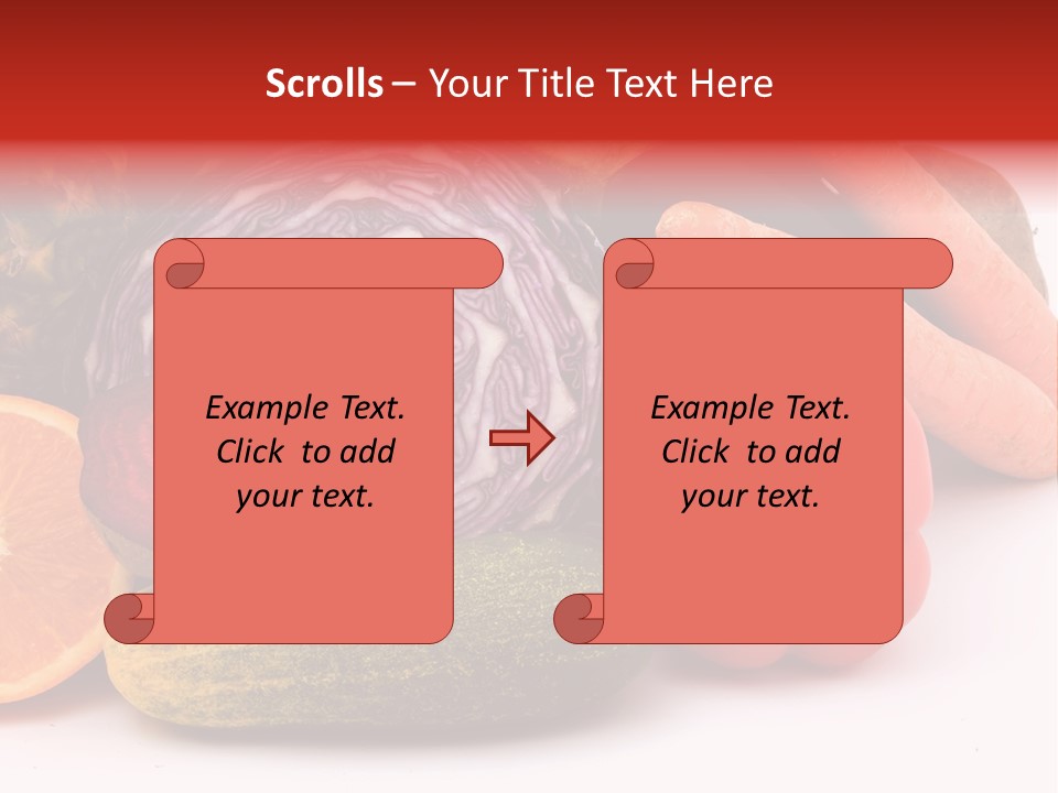 Cucumber Tangerine Food PowerPoint Template
