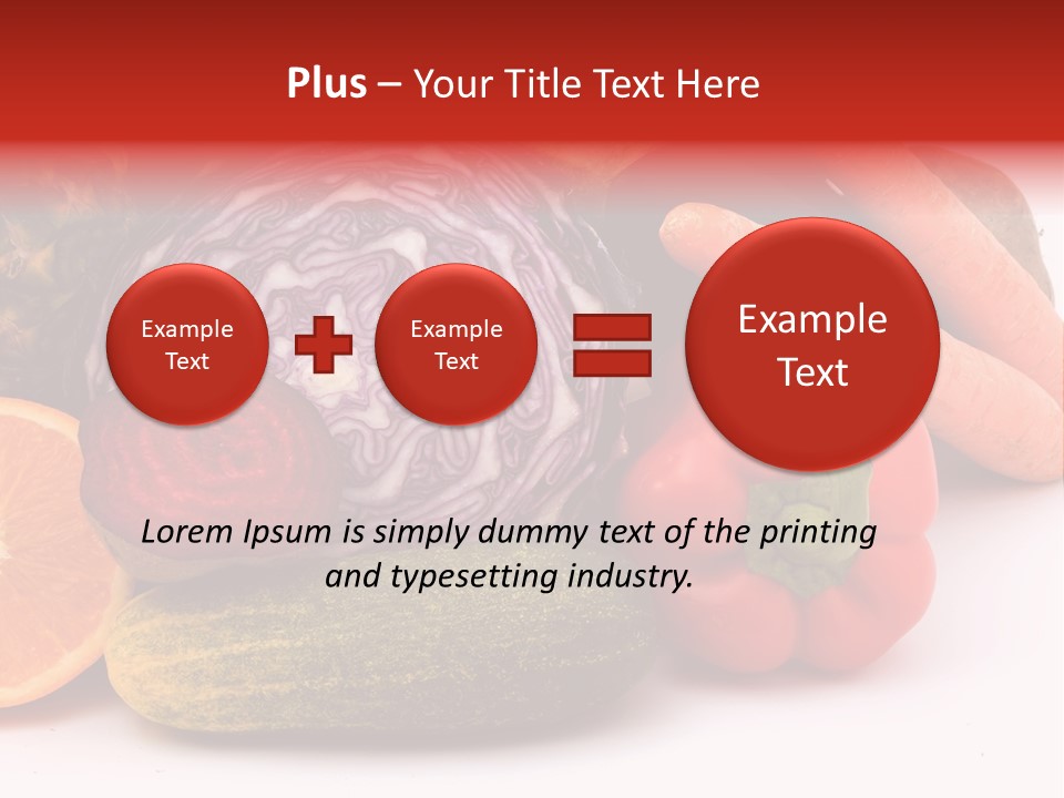 Cucumber Tangerine Food PowerPoint Template