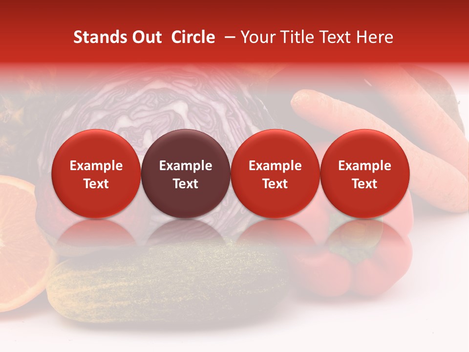 Cucumber Tangerine Food PowerPoint Template