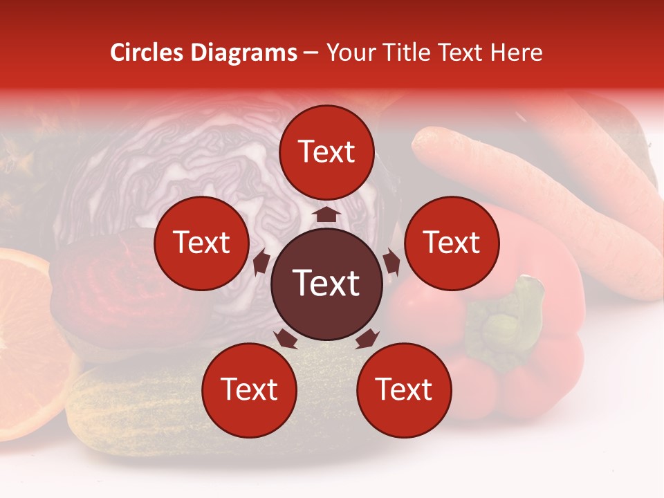 Cucumber Tangerine Food PowerPoint Template