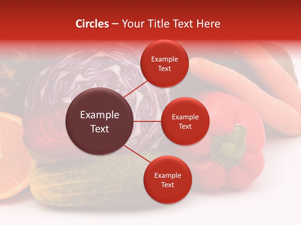 Cucumber Tangerine Food PowerPoint Template