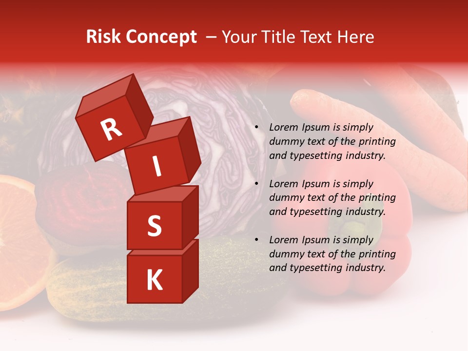 Cucumber Tangerine Food PowerPoint Template