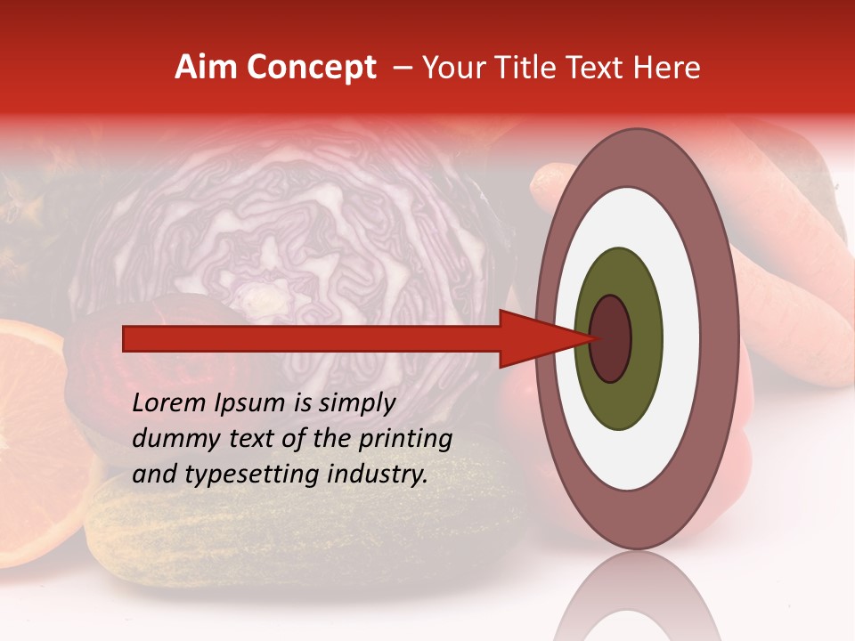 Cucumber Tangerine Food PowerPoint Template