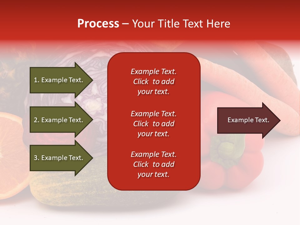 Cucumber Tangerine Food PowerPoint Template
