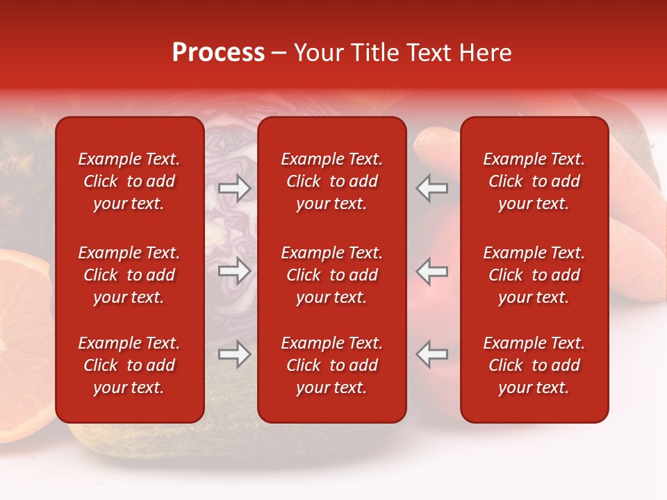 Cucumber Tangerine Food PowerPoint Template