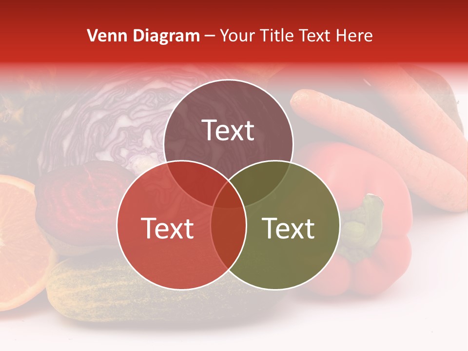 Cucumber Tangerine Food PowerPoint Template