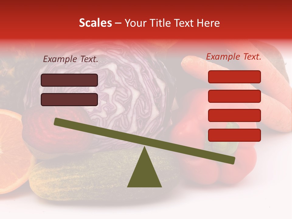 Cucumber Tangerine Food PowerPoint Template