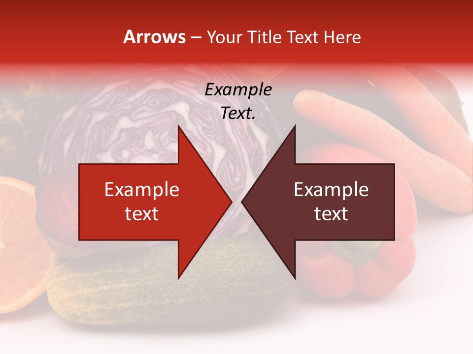Cucumber Tangerine Food PowerPoint Template